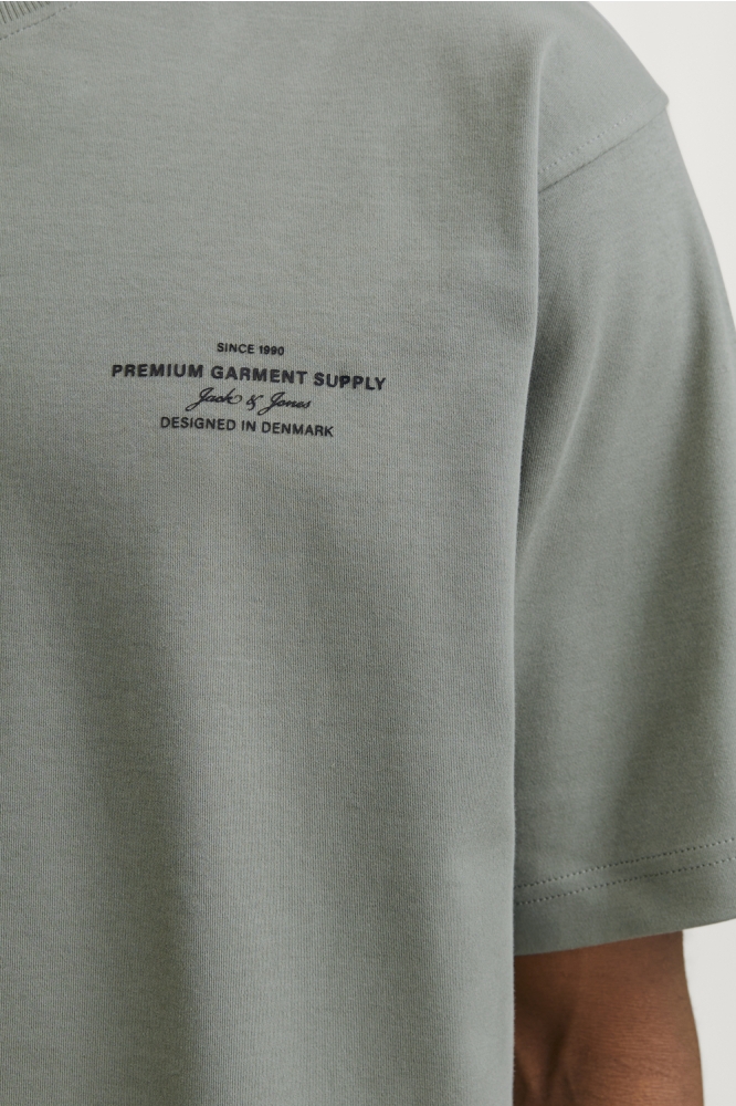 JPRBLACHAD BRANDING SS CREW NECK TE 12259357 AGAVE GREEN